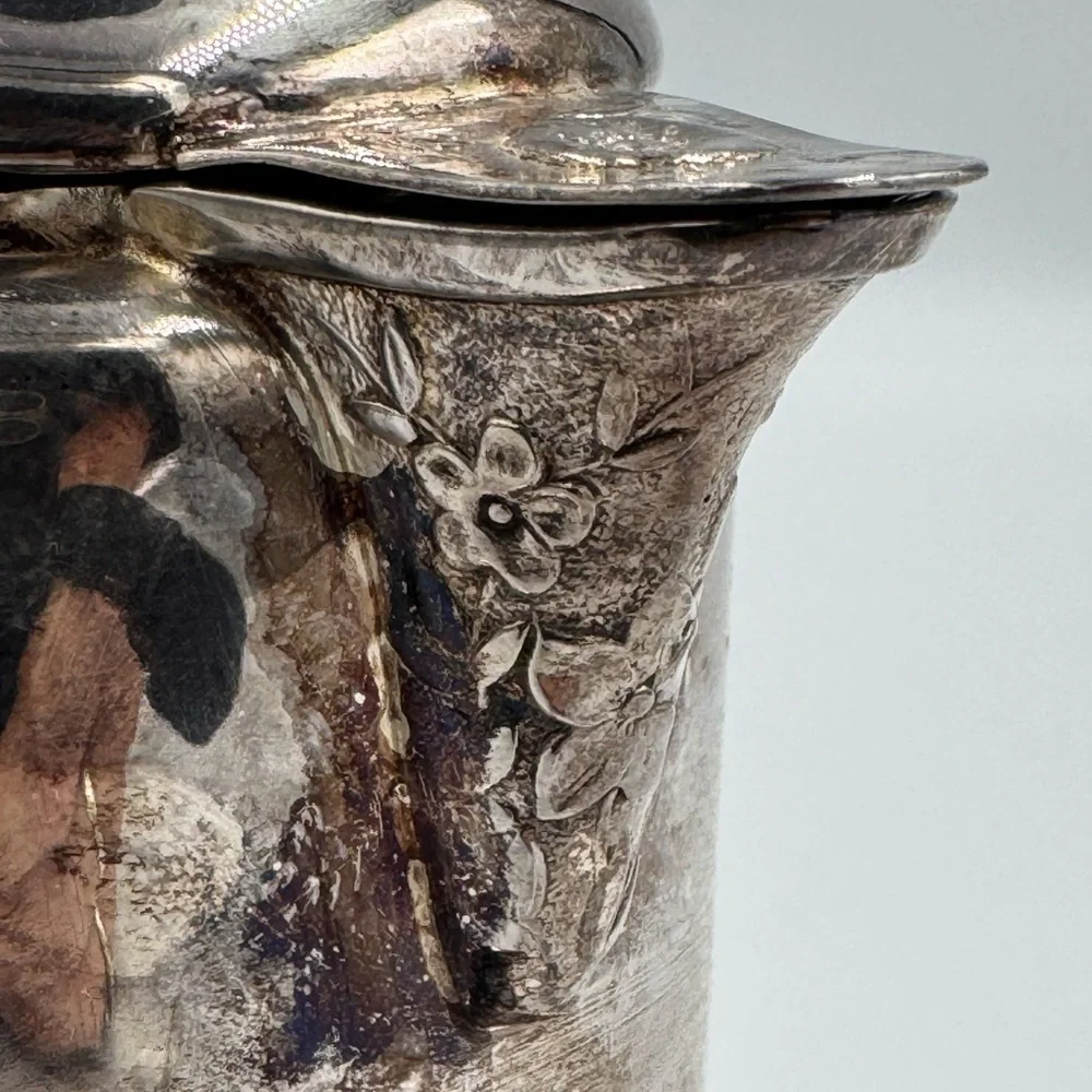 Antique World Silver Plate Co Triple Plated Detailed Creamer #400